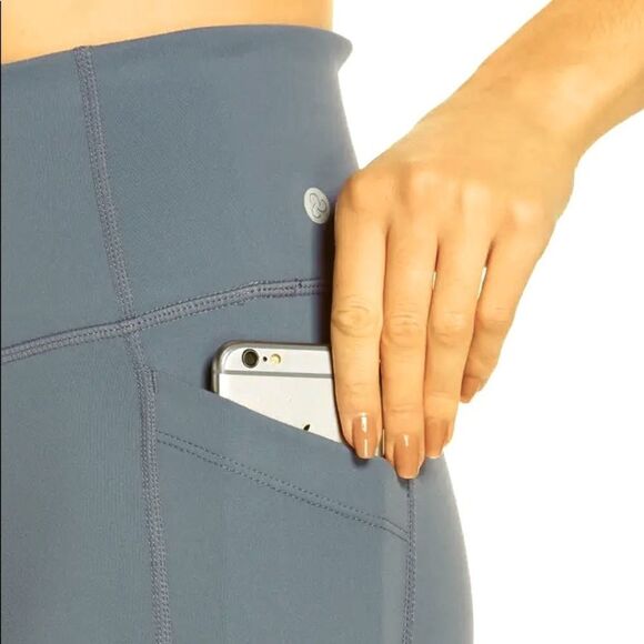 Zella High Waist Pocket Crop in Mountain Green Size L - Picture 2 of 7